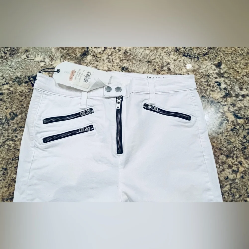 NWT Rag & Bone High Rise Biker Jeans - Picture 9 of 15